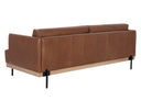Shalimar Tobacco Leather Sofa Saul by Matho Sun, view 3