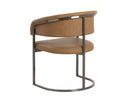 Gunmetal Milliken Cognac Dining Armchair Marris by Matho Sun, view 4
