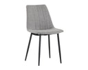 Light Grey Dining Chairs set of 2 Drew by Matho Sun