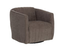 Rika Chocolate Lounge Chair Garrison Swivel by Matho Sun