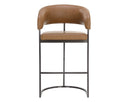 Gunmetal Milliken Cognac Barstool Marris by Matho Sun, view 2