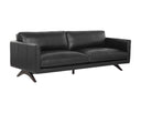 Cortina Black Leather Sofa Rogers by Matho Sun