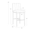 Milliken Cognac Barstool Wilbur by Matho Sun, view 8
