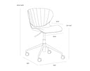 Bravo Cognac Office Chair Arabella by Matho Sun, view 8