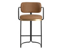 Milliken Cognac Barstool Jalen by Matho Sun, view 2
