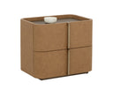 Small Cognac Nightstand Jamille by Matho Sun