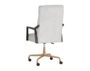 Brown Saloon Light Grey Leather Office Chair Collin by Matho Sun, view 8