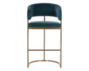 Gold Danny Teal Barstool Marris by Matho Sun, view 2