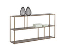 Large Antique Brass Bookcase Eiffel Low by Matho Sun