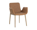 Milliken Cognac Dining Armchair Lucano by Matho Sun