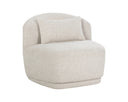 Dove Cream Chair Soraya Swivel Armless by Matho Sun