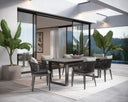 Natural Gracebay Grey Dining Armchair Capri by Matho Sun, view 7