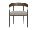 Zenith Taupe Grey Dining Armchair Zanatta by Matho Sun, view 2