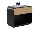 Black / Champagne Gold Nightstand Algarve by Matho Sun