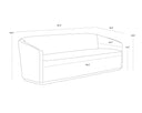 Ernst Sandstone / Meg Ash Sofa Sheva by Matho Sun, view 7