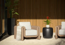 Natural Louis Cream Armchair Tibi by Matho Sun, view 5