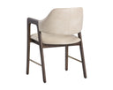 Smoke Acacia Bravo Cream Dining Armchair Milton by Matho Sun, view 4