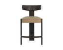 Dark Brown Sahara Sand Leather Counter Stool Horton by Matho Sun, view 2