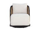 Louis Cream Armchair Bora Swivel by Matho Sun, view 2