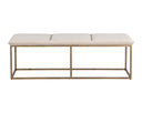 Burnished Brass Piccolo Prosecco Bench Alley by Matho Sun, view 4