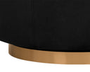 Gold Black Sky Lounge Chair Hazel Swivel by Matho Sun, view 8