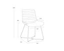 Nightfall Black Dining Chair Gracen by Matho Sun, view 8