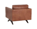 Shalimar Tobacco Leather Armchair Rogers by Matho Sun, view 4