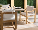 Stinson White Dining Armchair Tahiti by Matho Sun, view 5