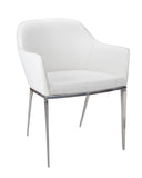 White Dining Armchair Stanis by Matho Sun