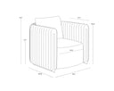 Napa Beige Lounge Chair Alix by Matho Sun, view 8