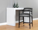 Brentwood Charcoal Leather Counter Stool Keagan by Matho Sun, view 4