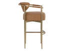 Milliken Cognac Barstool Heloise by Matho Sun, view 6