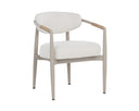 Greige Louis Cream Dining Armchair Marita by Matho Sun