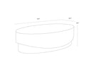 Oval Coffee Table Leda by Matho Sun, view 6