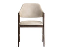 Smoke Acacia Bravo Cream Dining Armchair Milton by Matho Sun, view 2