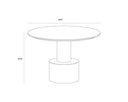 Gold Grey Marble / Charcoal Grey Coffee Table Monaco by Matho Sun, view 6