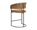 Gunmetal Milliken Cognac Counter Stool Marris by Matho Sun, view 4