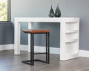 Black Bravo Cognac Counter Stools set of 2 Boone by Matho Sun, view 5