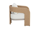 Natural Louis Cream Lounge Chair Pylos by Matho Sun, view 3