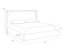 Rhea Light Barley Bed Arcelia by Matho Sun, view 4