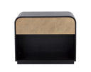Black / Champagne Gold Nightstand Algarve by Matho Sun, view 4