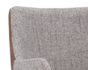 November Grey / Bravo Cognac Dining Armchair Griffin by Matho Sun, view 7