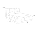 Queen Santa Cruz Oatmeal Bed Olena by Matho Sun, view 8