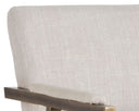Beige Linen Dining Armchair Ventouz by Matho Sun, view 5