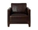 Chocolate Leather Lounge Chair Rodney by Matho Sun, view 2