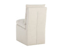 Effie Linen Dining Chair Glenrose Wheeled by Matho Sun, view 3