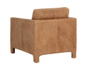Camel Leather Lounge Chair Rodney by Matho Sun, view 4