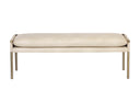 Bravo Cream Bench Bellevue by Matho Sun, view 3