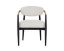 Black Louis Cream Dining Armchair Marita by Matho Sun, view 3