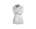 Marble Look White End Table Cara by Matho Sun